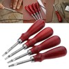 MENAYODA 4 Pieces Leather Edge Cutter Set, Leather Processing Edge