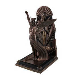 The Winged Man Metallic Copper Finish Art Deco Single Bookend Statue