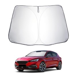 LUWU Compatible with VW Golf 8 MK8 GTI GTE GTD R 2020-2023 2024 Windshield Sunshade for Car Inside Foldable Cover Visor Sunshades Reflective UV Dust Protector
