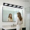 MKBNG 5-Light Modern Bathroom Vanity Light Fixtures, 40-Inch 350° Rotatable