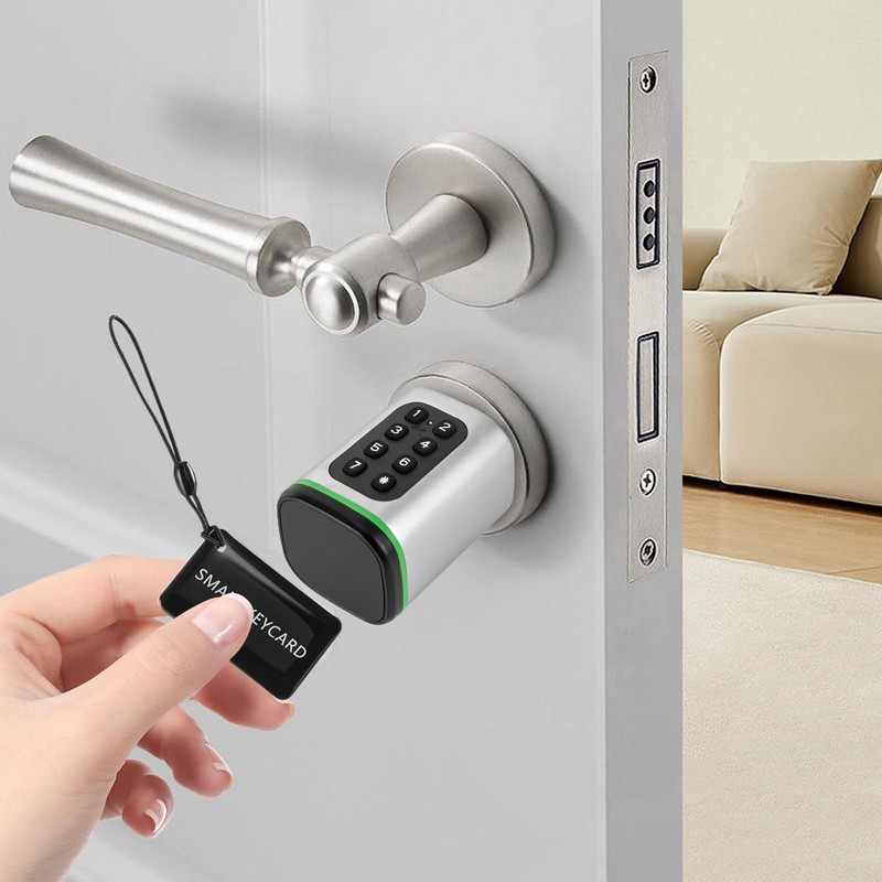 Yolancity Electronic Door Lock with Mobile App, Smart Keycards, Reset
