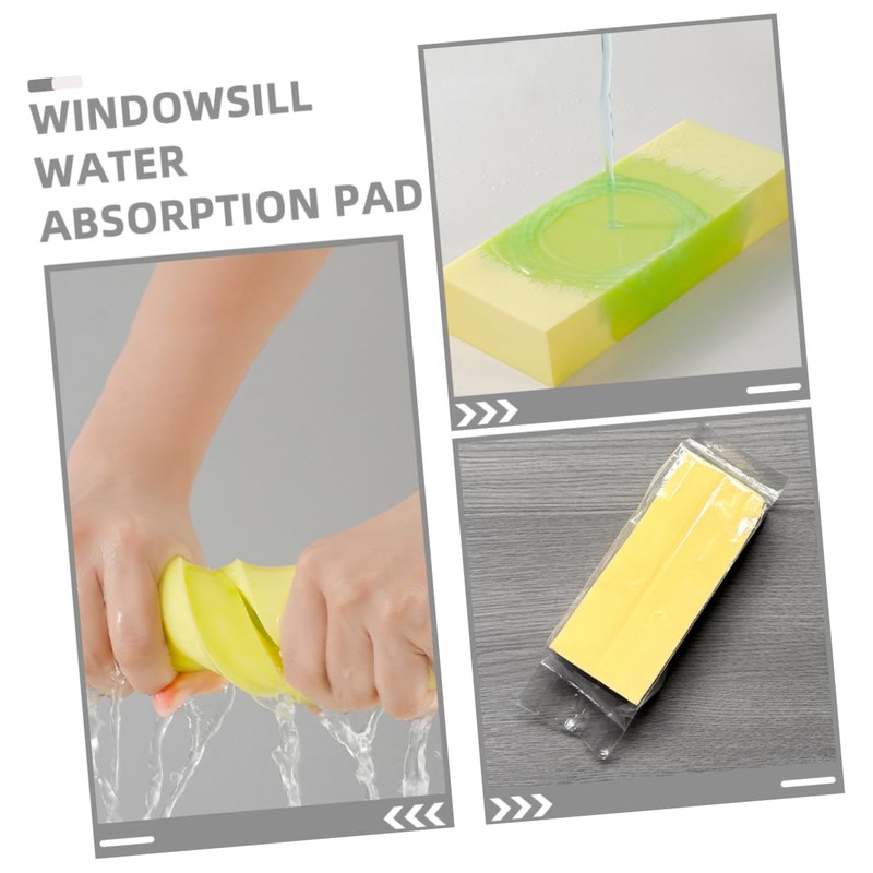 LIFKOME 2Pcs High Absorption Windowsill Sponge Pads PVA Material Quick