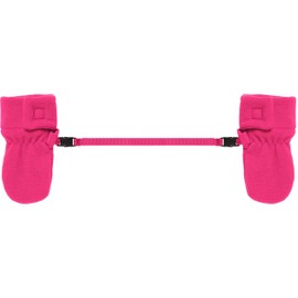 Playshoes Unisex Fleece Mittens, Baby Pink