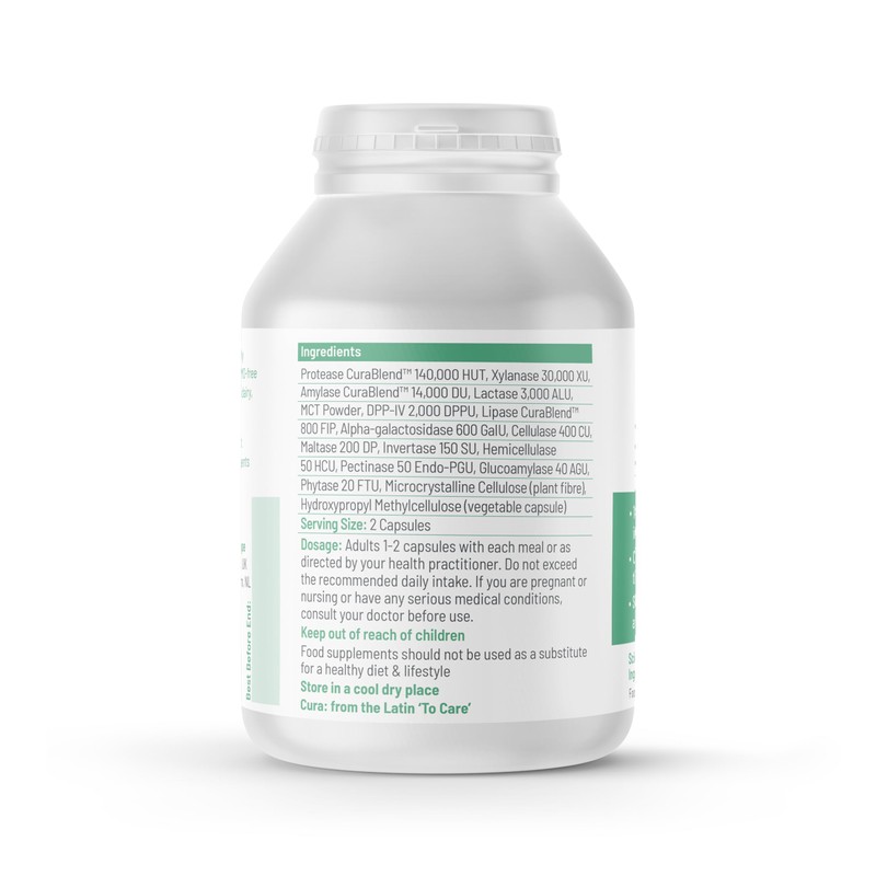 Cura Nutrition Cura Nutrition CuraZyme Tolerance 90 Capsules | Digestive