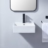 RICINUN 15 Inch Wall Mounted Bathroom Sink, 15 x 15