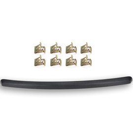 G-PLUS Hood Molding Trim w/Grille, Compatible with GMC Sierra 1500 2007-2013/ Fit GMC Sierra 2500 HD 3500 HD 2007-2010 Textured Black Plastic For GM1235110/10385157