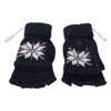 USB Heating Gloves Full Half Fingerless Knitting Double Side Warm
