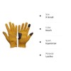 eGlove EQUEST GRIP PRO Leather Touchscreen Horse Riding Gloves (Beach,