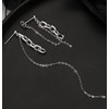 SLUYNZ 925 Sterling Silver Chain Dangle Earrings for Women Asymmetric