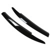 2Pcs/Set Front Headlight Eyebrow Eyelid Strips Cover Trim Glossy Black