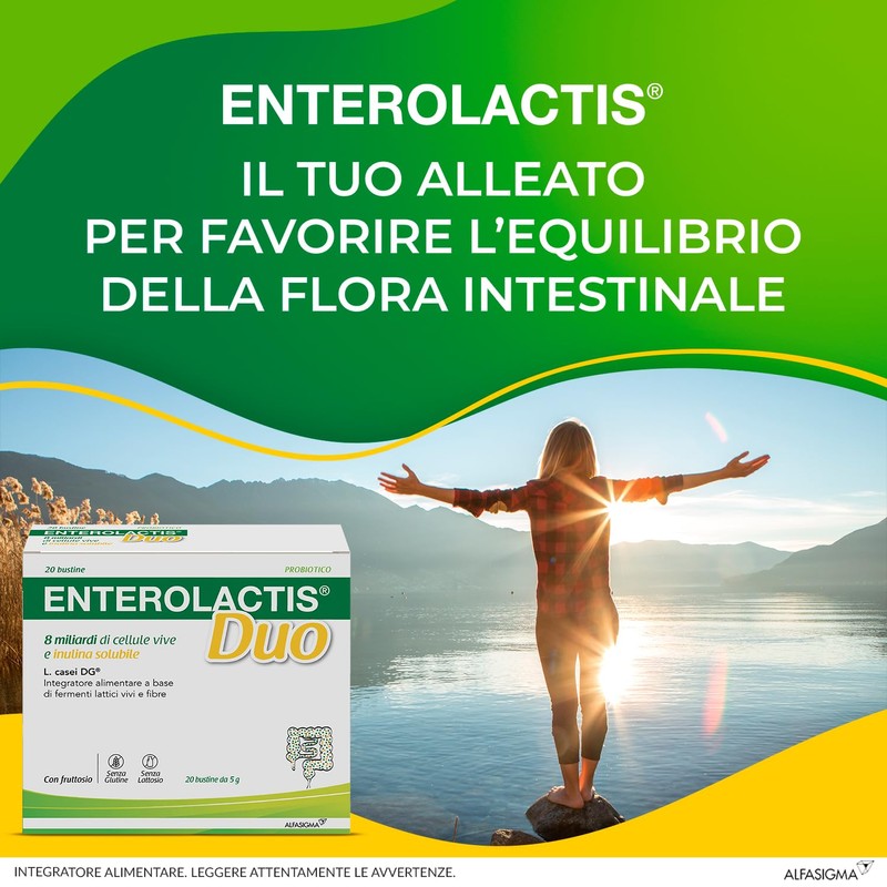 Enterolactis Duo 20 bustine solubili: probiotico che aiuta a favorire