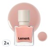 Lement Color Nail Polish, 17 Mellow Cream Coral, 9.5ml, 2 pcs / 르멘트 컬러 네일 매니큐어, 17 멜로우 크림 코랄, 9.5ml, 2개