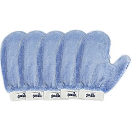 CleanAide Microfiber Terry Weave Dusting & Polishing Mitt, Lint-Free, Scratch-Free, Ultra-Soft, for Home Cleaning & Auto Detailing, 5-Pack