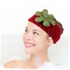 Beavorty 2pcs Cute Strawberry Headband Wristband Set for Face Washing