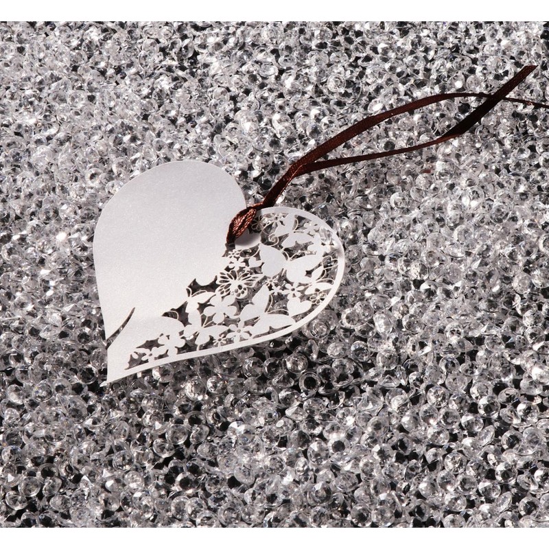 Absofine Decorative Diamonds, Colourless, Diamond Transparent Crystal, Decorative Stones, Table