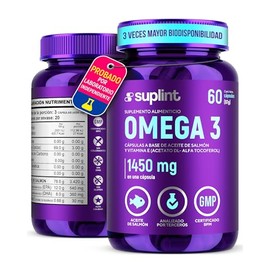 Omega 3 de Aceite de Salmn 3420 mg  Alto Contenido de EPA, DHA y Vitamina E  Suplemento Natural para Corazn, Cerebro y Articulaciones  Sin Gluten,... 