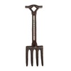 Cast Iron Wall Mounted Fork Outdoor Garden Tool Thermometer Decoration