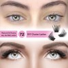 Cluster Eyelashes, Pack of 72 Eyelash Clusters, DIY Eyelash Extensions,