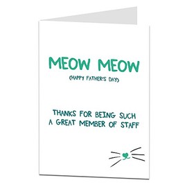 Father's Day Card For Dad From The Cat Pet Theme