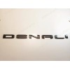 GMC 3PCS Set Matte Black Door Rear DENALI Emblems Fit