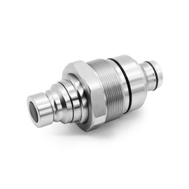 Nakkaa 7246799 Hydraulic Male Flat Face Quick Connect Coupler AT406474 Compatible with J-Deere 318E 319E 320E 323E Bob-c-at 753 763 773 863 864 883 A220 A300 A770 S130 S150 S160 T140 T180 T190