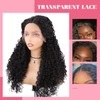 FAVE 13x4x1 Lace Front Wig Kinky Curly Wigs for Black