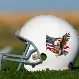 2pcs 5.31"x5.51", American Flag Eagle Spread Wings Car Bumper Window Stickers for Truck Van, Waterproof Car Decals, Vinyl Material Decorative Accessories | #TM246