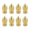 Aokin 8 Pcs 0.6mm MK8 Extruder Nozzles 3D Printer Nozzles