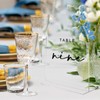 Clear Wedding Table Numbers 1-10 with Stands, 5x7 Inch Clear