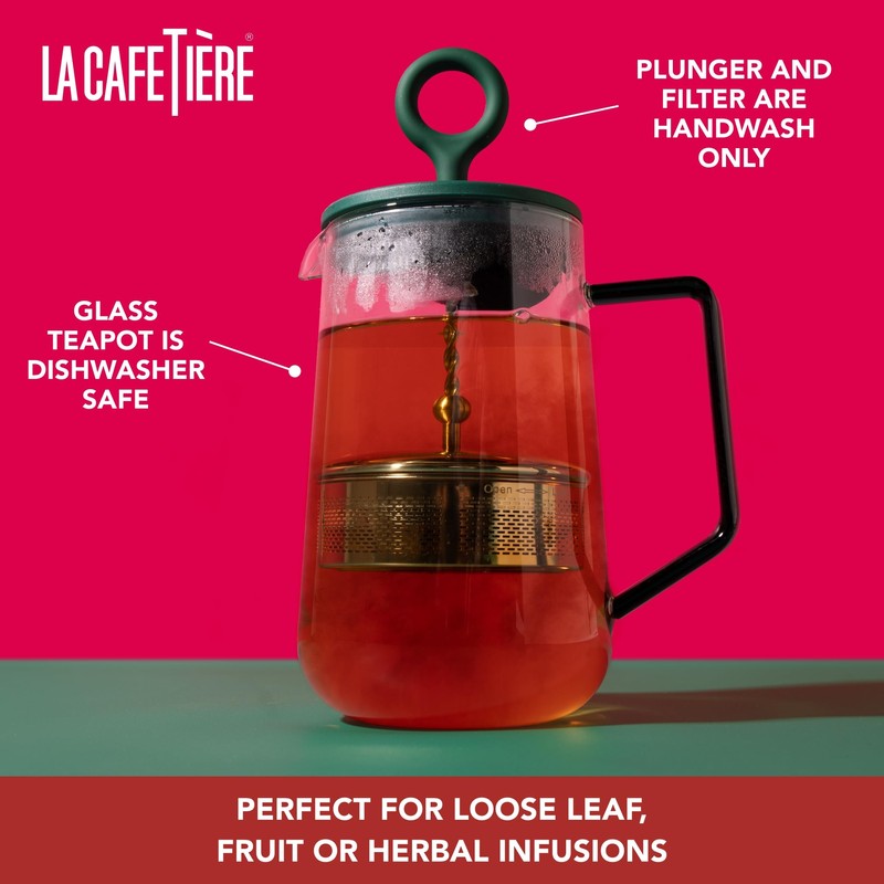 La Cafetière Gyro Spinfuser Teapot Green Colour, 4 Cup