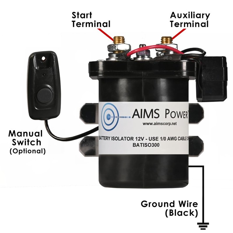 Dual Sensing Battery Isolator Use External Charging Source to Charge