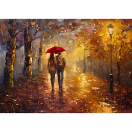 1000 Pieces Jigsaw Puzzles for Adults Romantic View Puzzle for Family Children Challenging Game Home Decoration, Art Puzzle