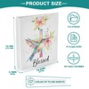 Vuiyean Blessed Quoted Hummingbird Floral Cross 1.5 Inch Binders 3