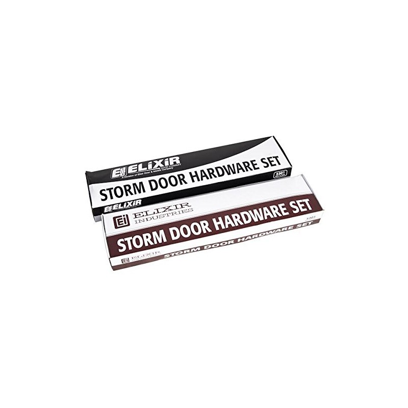 White Storm Door Hardware Kit for Elixir Mobile Home Doors