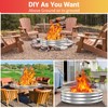 60 Inch Extra Large Fire Pit Ring for Outside, Heavy