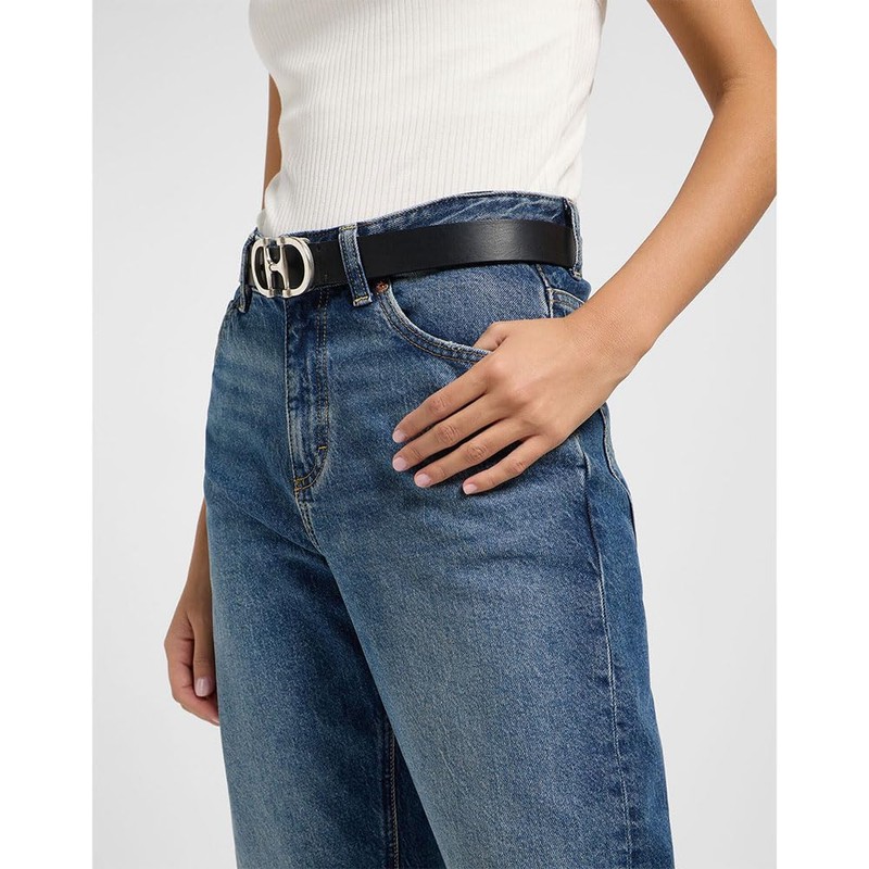 Lee Women's Double Clasp Belt, black