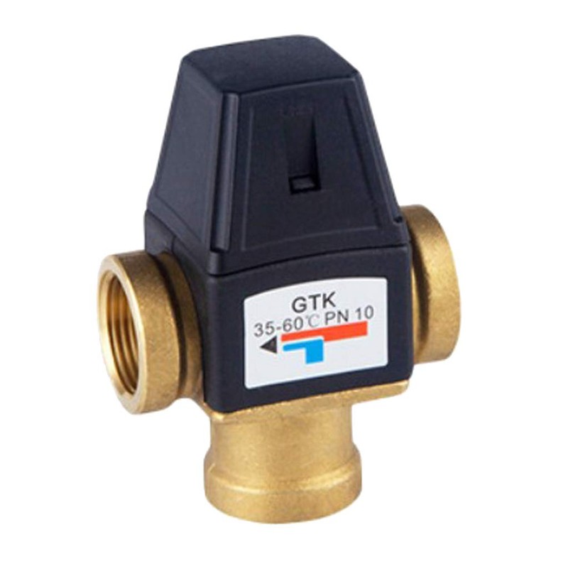 3-Way Thermostatic Mixing Valve Solar Water Heating Mixer Valve DN25