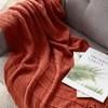 BOURINA Throw Blanket Textured Solid Soft Sofa Couch Cover Decorative
