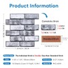 COMSTICKC 3D Faux Brick Wall Panel Peel and Stick, 10