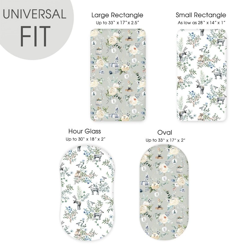 Stretchy Bassinet Mattress Sheets, Ultra Soft Bassinet Sheet 2 Pack,