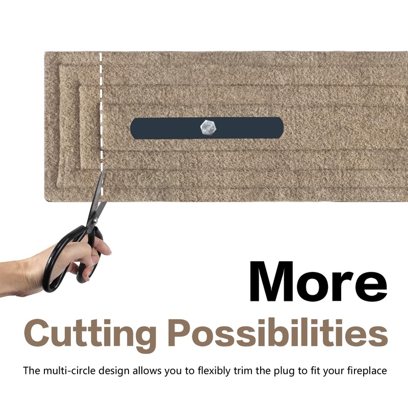 XYGOVIA Chimney Flue Stopper - 9"x 45" Rectangular Plug Blocker