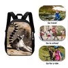 Amzbeauty Ring-Tailed Lemur Print Backpack Kids Boys Elementary School Bag