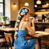 21Pcs Boho Flower Hair Clips Floral Barrettes for Bride Wedding
