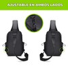 NIERBO Mochila Cruzada Multifuncional para Hombre, Bolso de Pecho Impermeable