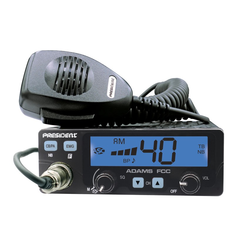 PRESI ADAMS - President 40 Channel CB Radio with Talkback