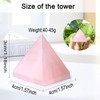 GUJOXILA GUJOXILA Rose Quartz Crystal Energy Tower Healing Crystal Gifts