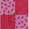 Various Manufacturers 4 inch Rich Red Roses Cotton Fabric Quilt