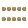 Tiazza 10Pcs Brass Backplate Washers Classical Furniture Decoration Gasket Hardware