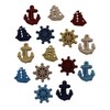 Buttons Galore - Juego de 6 botones náuticos surtidos para
