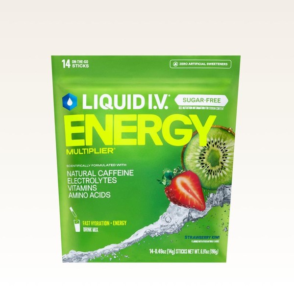 Liquid I.V. Sugar-Free Energy Multiplier - Strawberry Kiwi - Hydration